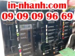 Địa chỉ in menu quán cafe treo tường