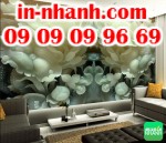 In nhanh giá rẻ tranh dán tường 3D TPHCM