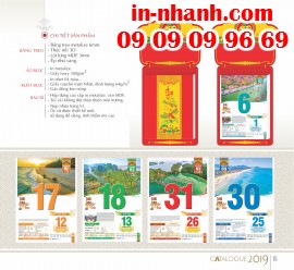 In nhanh lịch treo tường đẹp tại TPHCM