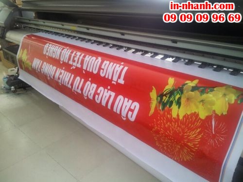 Đặt in nhanh bạt chúc mừng năm mới, in băng rôn chúc mừng năm mới lấy liền