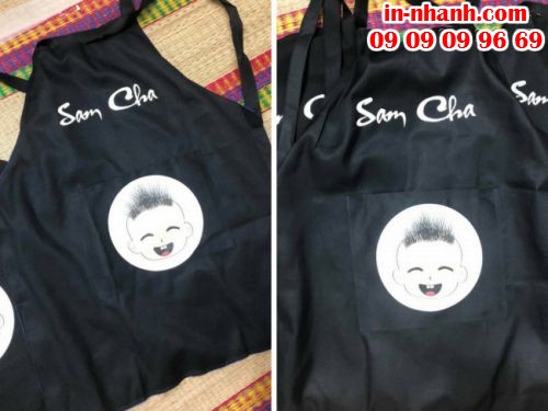 Đặt in tạp dề giá rẻ tại TPHCM - Nhận in nhanh logo lên tạp dề, in chữ lên tạp dề