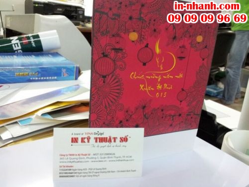 Đặt in thiệp Tết giá rẻ, in thiệp chúc Tết giá rẻ tại công ty in nhanh