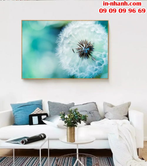 In ấn nhanh tranh treo tường trang trí phòng khách tiết kiệm chi phí