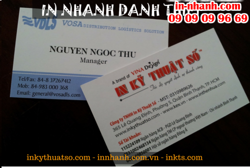 In nhanh danh thiếp